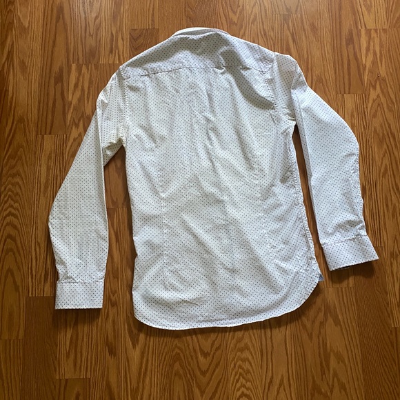 🔥SALE🔥 Ted Baker Men’s Long Sleeve Shirt White Dots - Picture 6 of 8